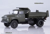 Коллекционная масштабная модель 1:43 Самосвал 4х2 ЗиЛ-ММЗ-4505 хаки (АИСТ)
